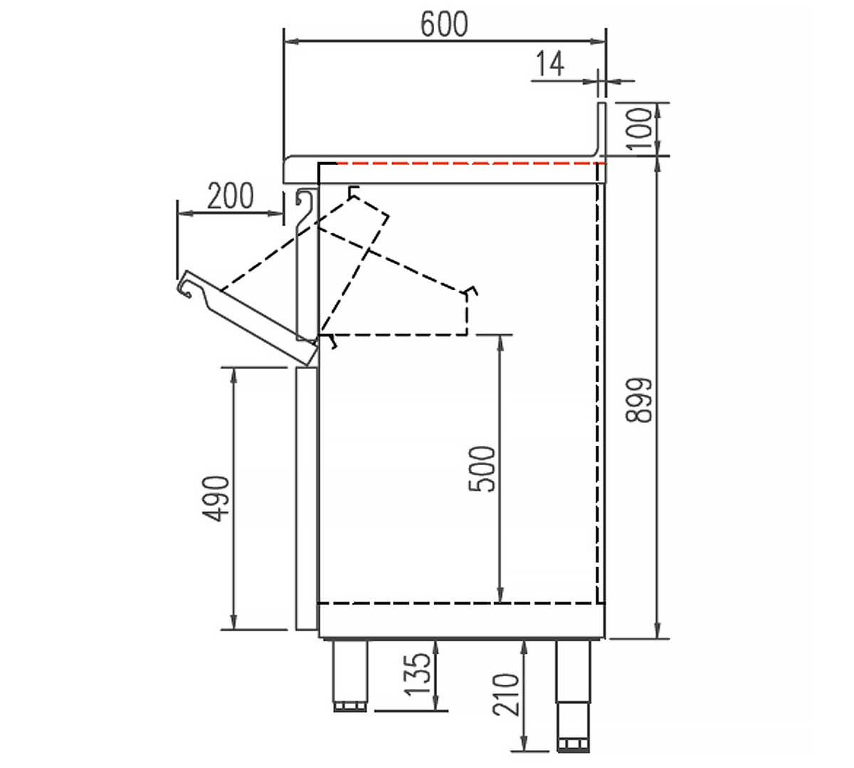 DOCRILUC - FRENTE MOSTRADOR CAFETERO AEGIS MCN-50T