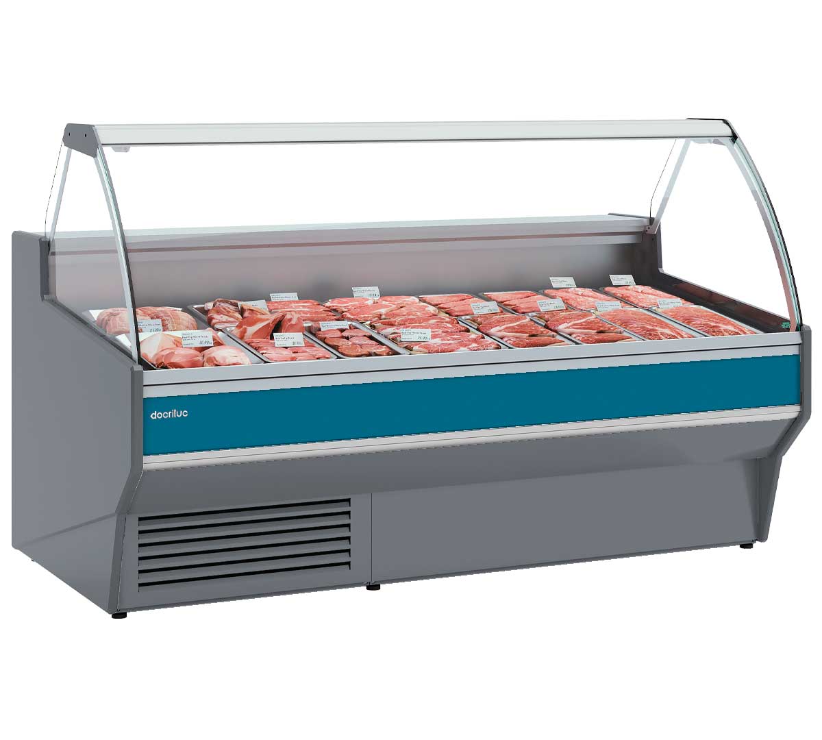 DOCRILUC - VITRINA EXPOSITORA VESPER CRISTAL ELEVABLE VE-10E-C-TF