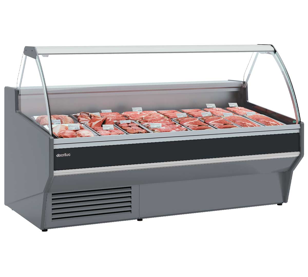 DOCRILUC - VITRINA EXPOSITORA VESPER CRISTAL ELEVABLE VE-10E-C-TF