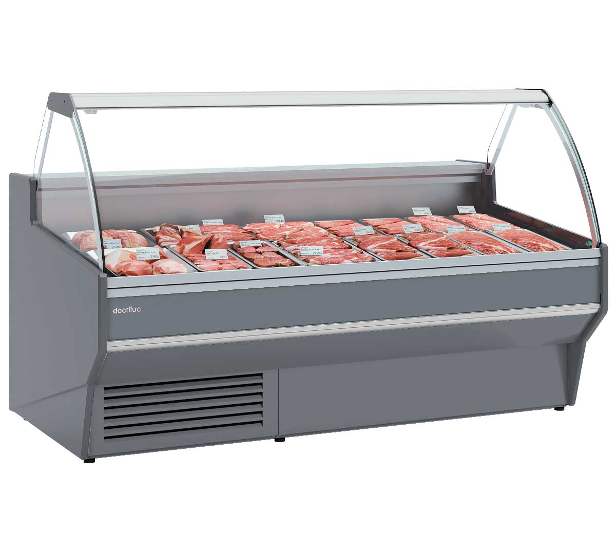 DOCRILUC - VITRINA EXPOSITORA VESPER CRISTAL ELEVABLE VE-10E-C-TF