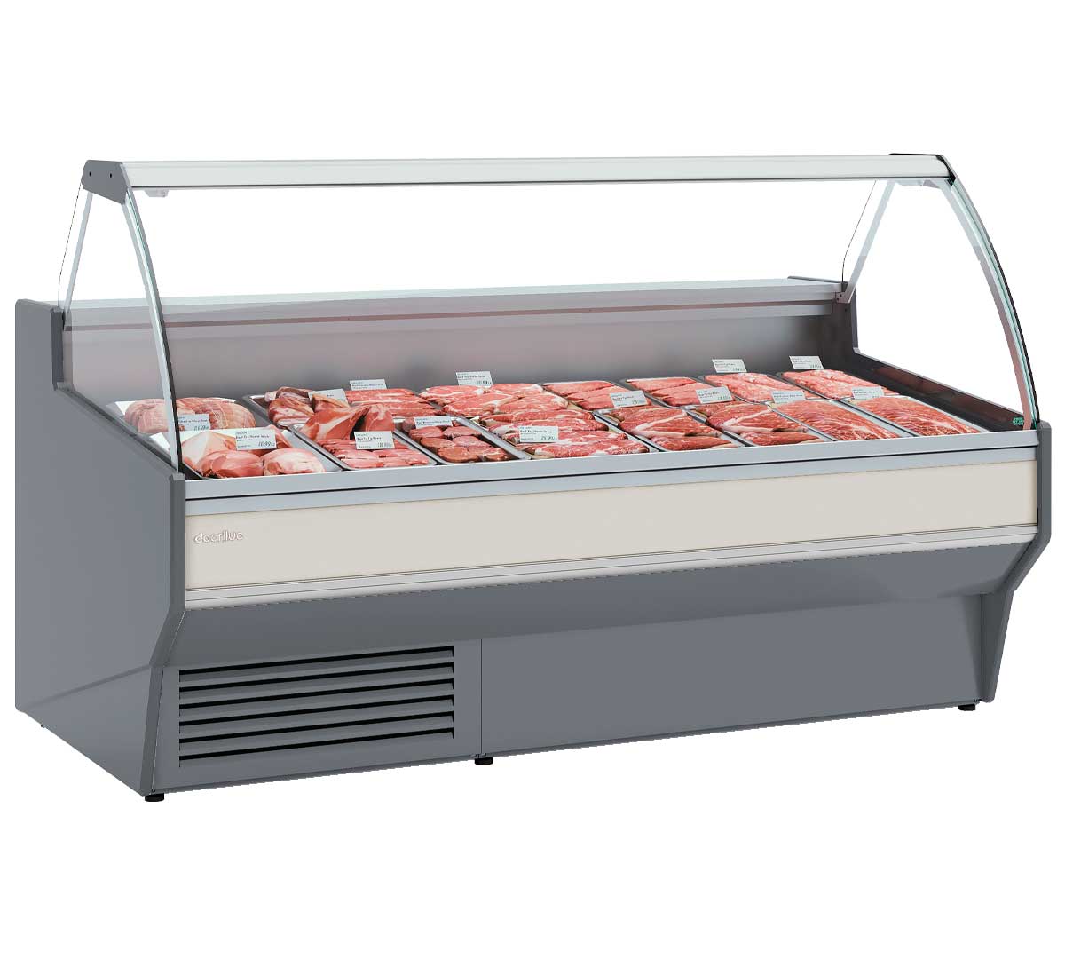 DOCRILUC - VITRINA EXPOSITORA VESPER CRISTAL ELEVABLE VE-10E-C-TF