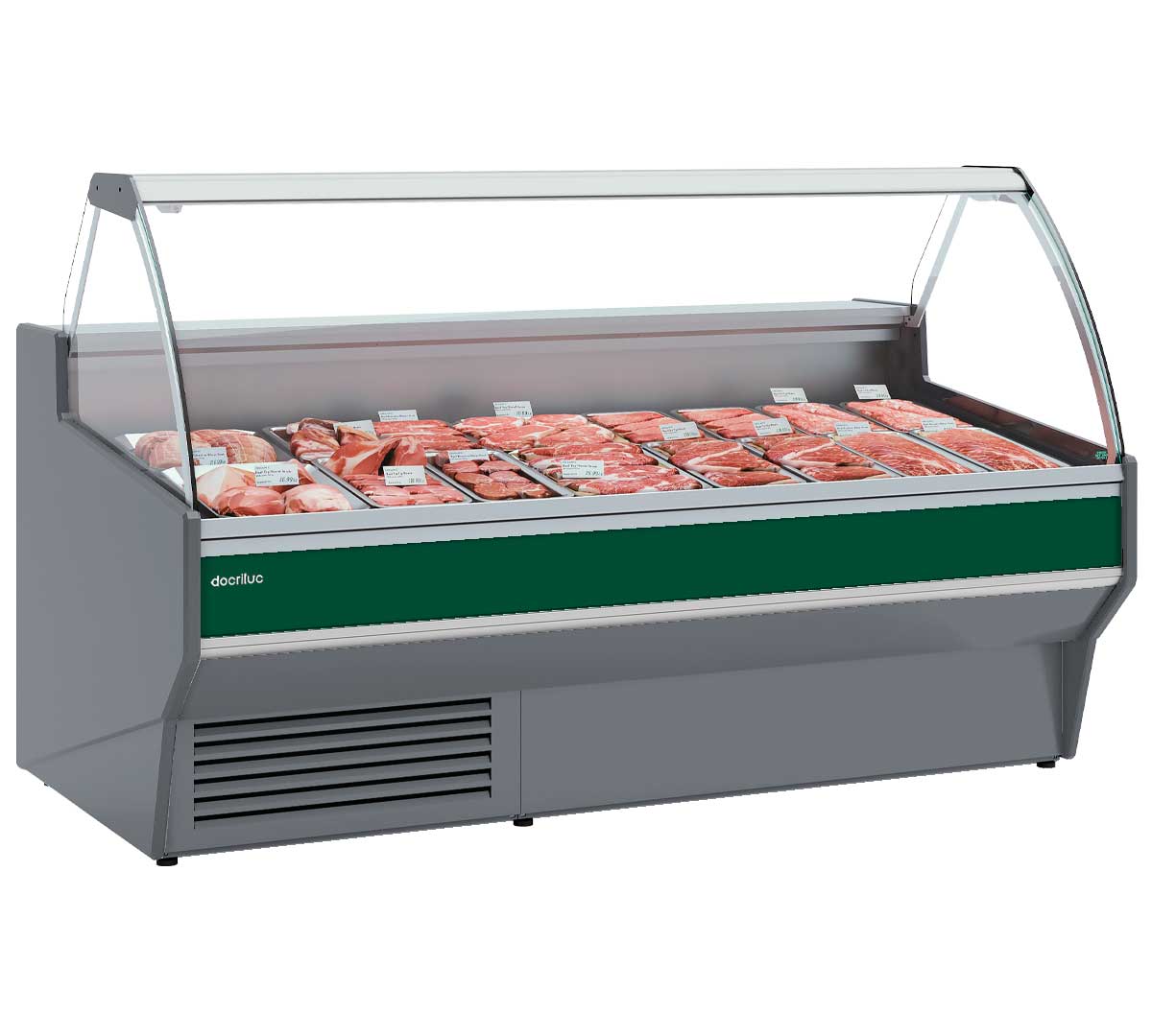 DOCRILUC - VITRINA EXPOSITORA VESPER CRISTAL ELEVABLE VE-10E-C-TF