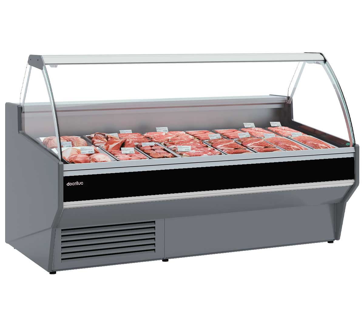 DOCRILUC - VITRINA EXPOSITORA VESPER CRISTAL ELEVABLE VE-10E-C-TF