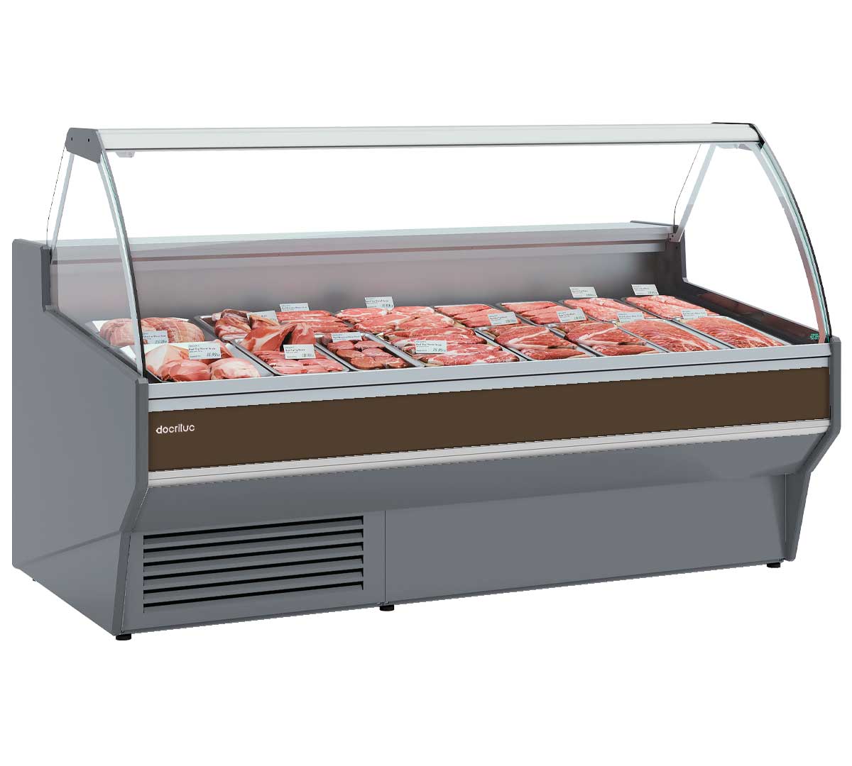 DOCRILUC - VITRINA EXPOSITORA VESPER CRISTAL ELEVABLE VE-10E-C-TF