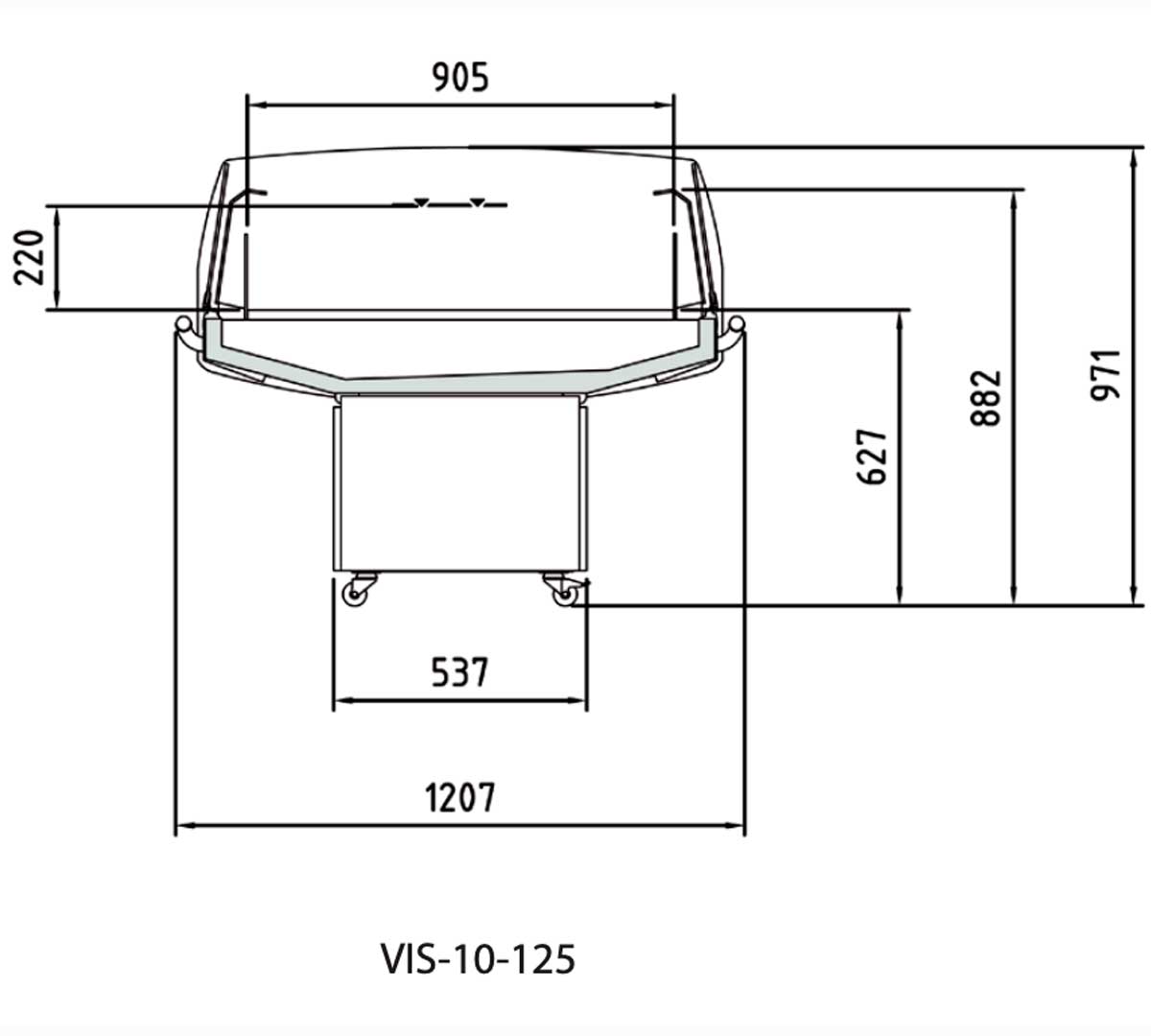 DOCRILUC - VITRINA ISLA VELASTRA VIS 10-125
