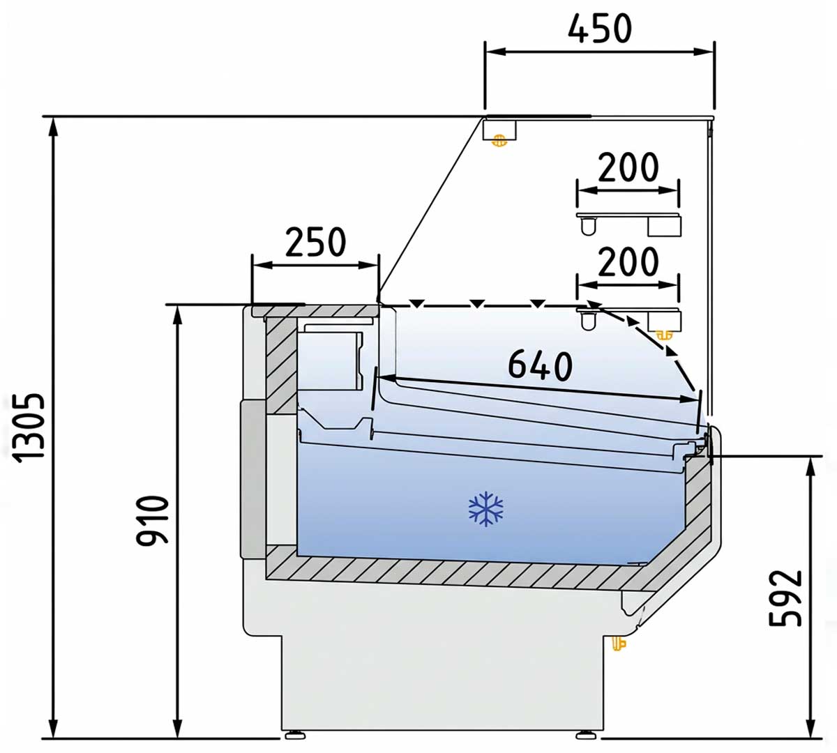DOCRILUC - DOCRILUC VITRINA EXPOSITORA NERIA VEPD-9-RR