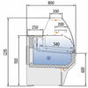 DOCRILUC - VITRINA EXPOSITORA VESPER VE-8-C