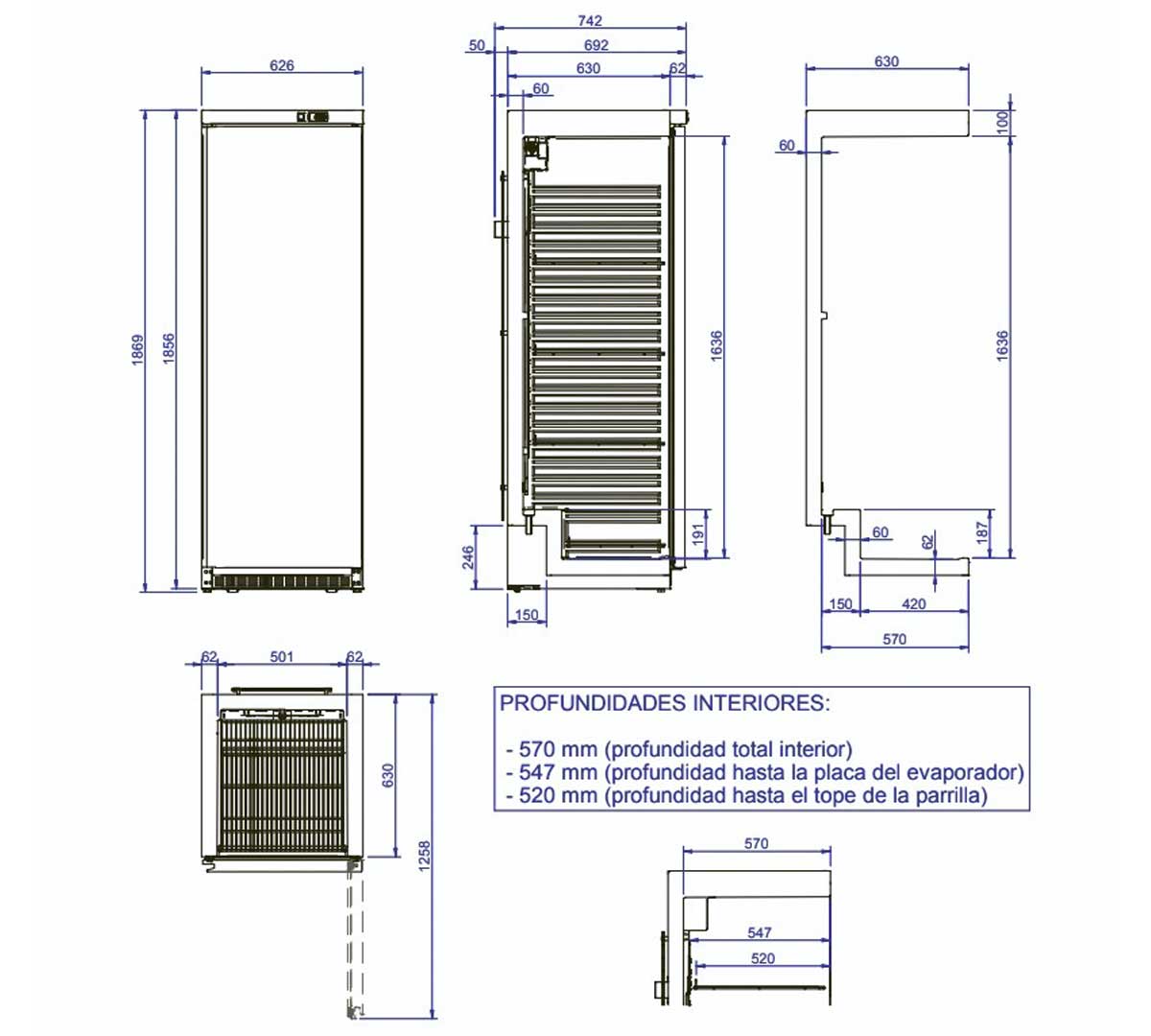 EDENOX - ARMARIO REFRIGERADO APS 451 - I
