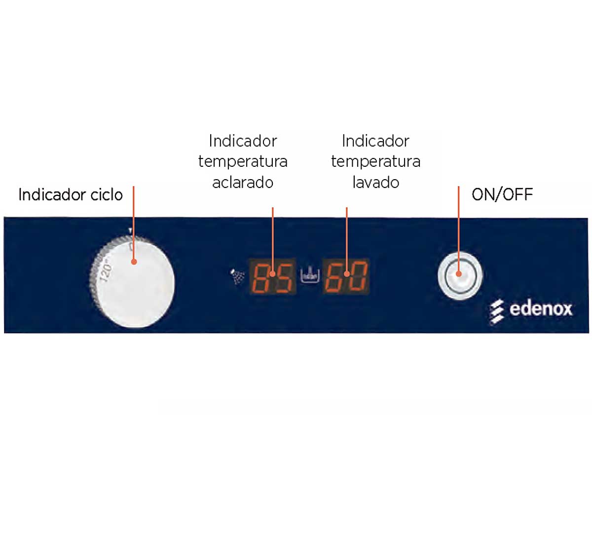EDENOX - LAVAVASOS AV 2100 S1 - CESTA 40 x 40