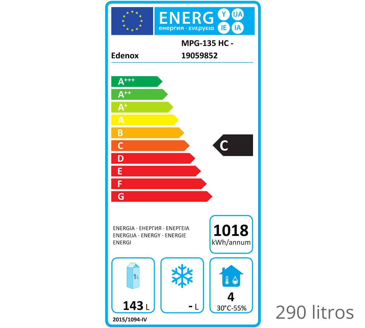 EDENOX - MESA REFRIGERADA MPG-135 HC