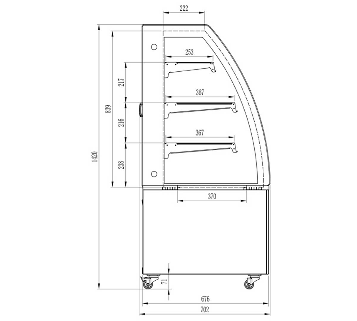 EDENOX - VITRINA EXPOSITORA VERA C