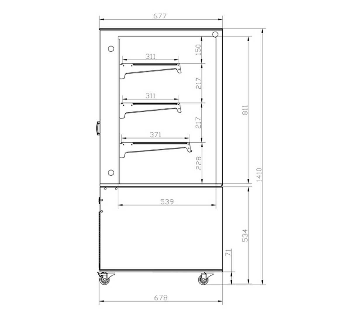 EDENOX - VITRINA EXPOSITORA VERA R
