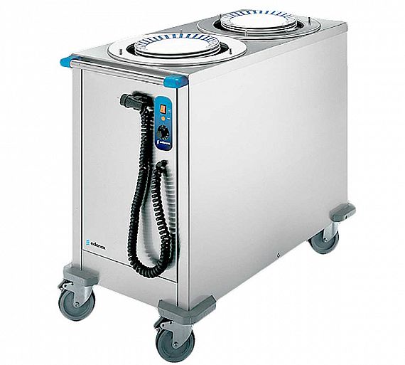 Edenox Carro Caliente Dispensador de Platos CPC2-34 - Capacidad 90 Platos de diámetro 24 a 34 cm