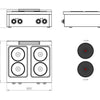 FAINCA HR - S750 COCINA SOBREMESA CE4P750S