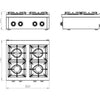 FAINCA HR - S750 COCINA SOBREMESA C4F750S