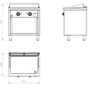 FAINCA HR - S600 FRY TOP ELÉCTRICO CROMO FTE6008ECR