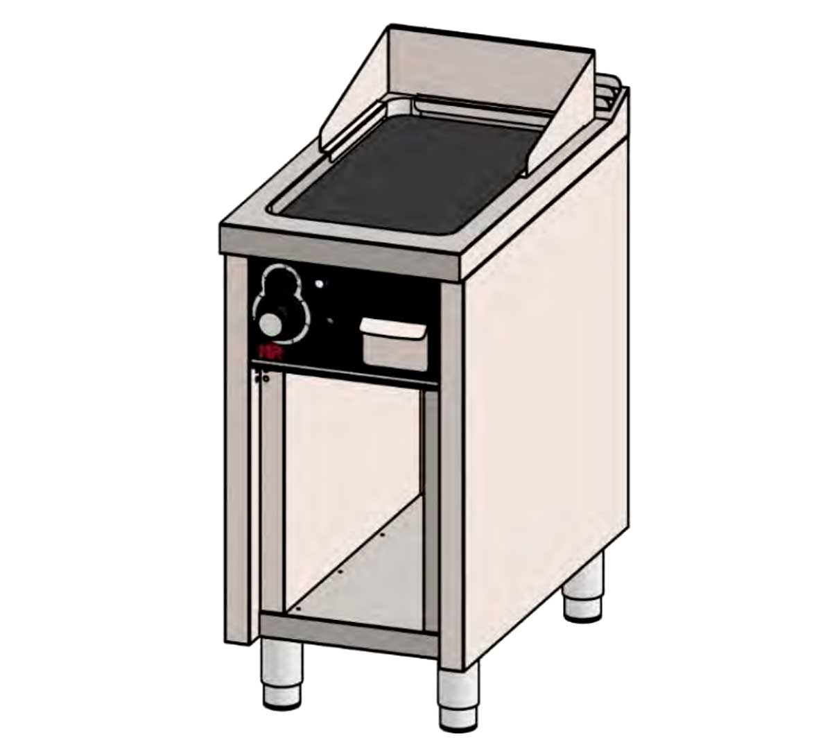 FAINCA HR - S750 FRY TOP + ESTANTE PLACA CROMO FT7504ECR