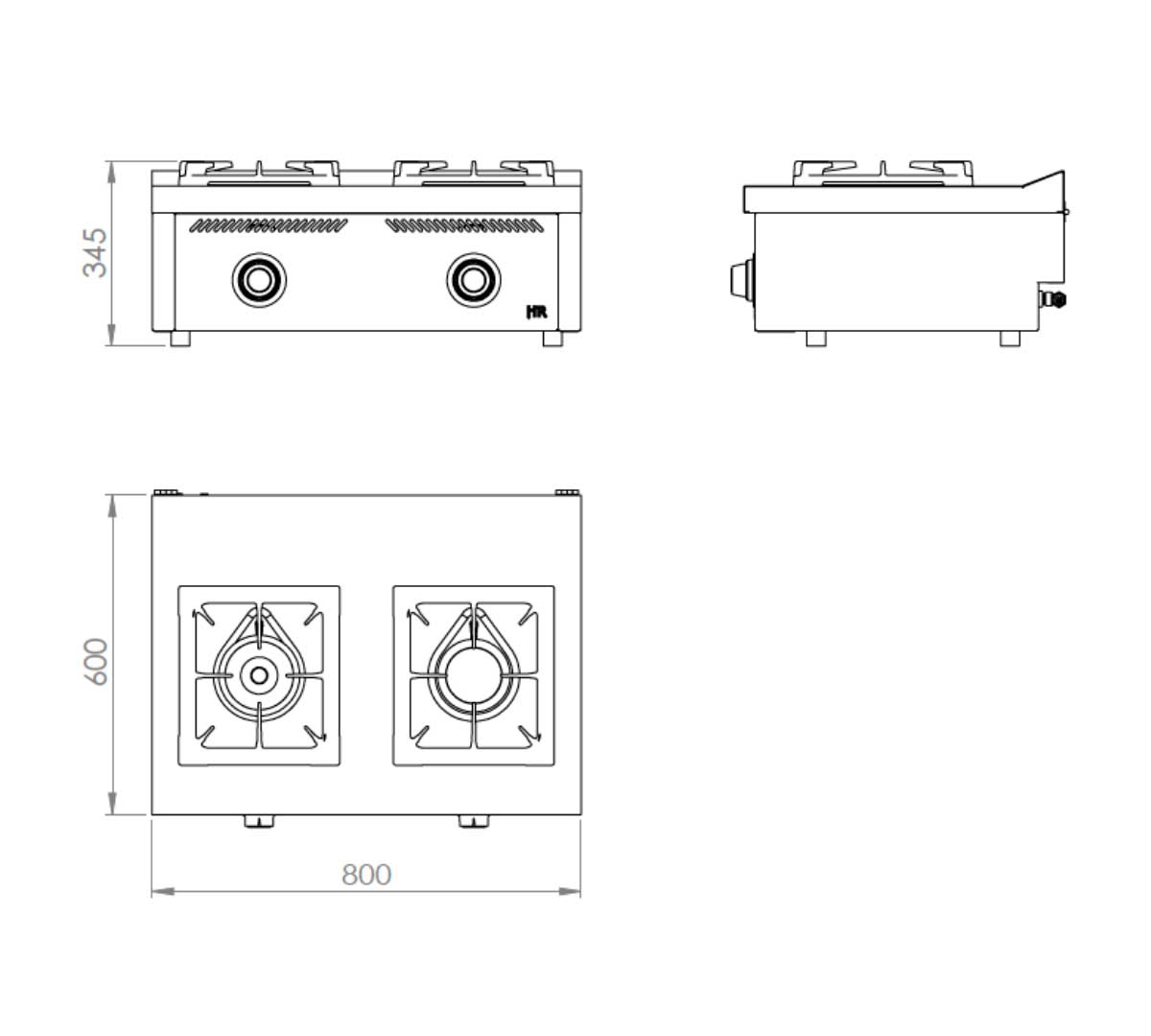 FAINCA HR - S600 COCINA SOBREMESA C2F600S
