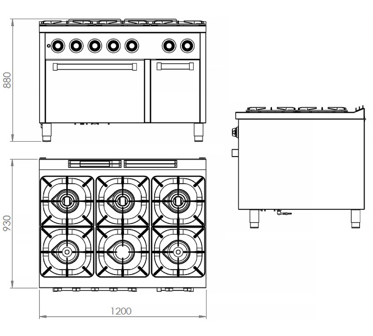 FAINCA HR - S900 COCINA + HORNO C6F900HE