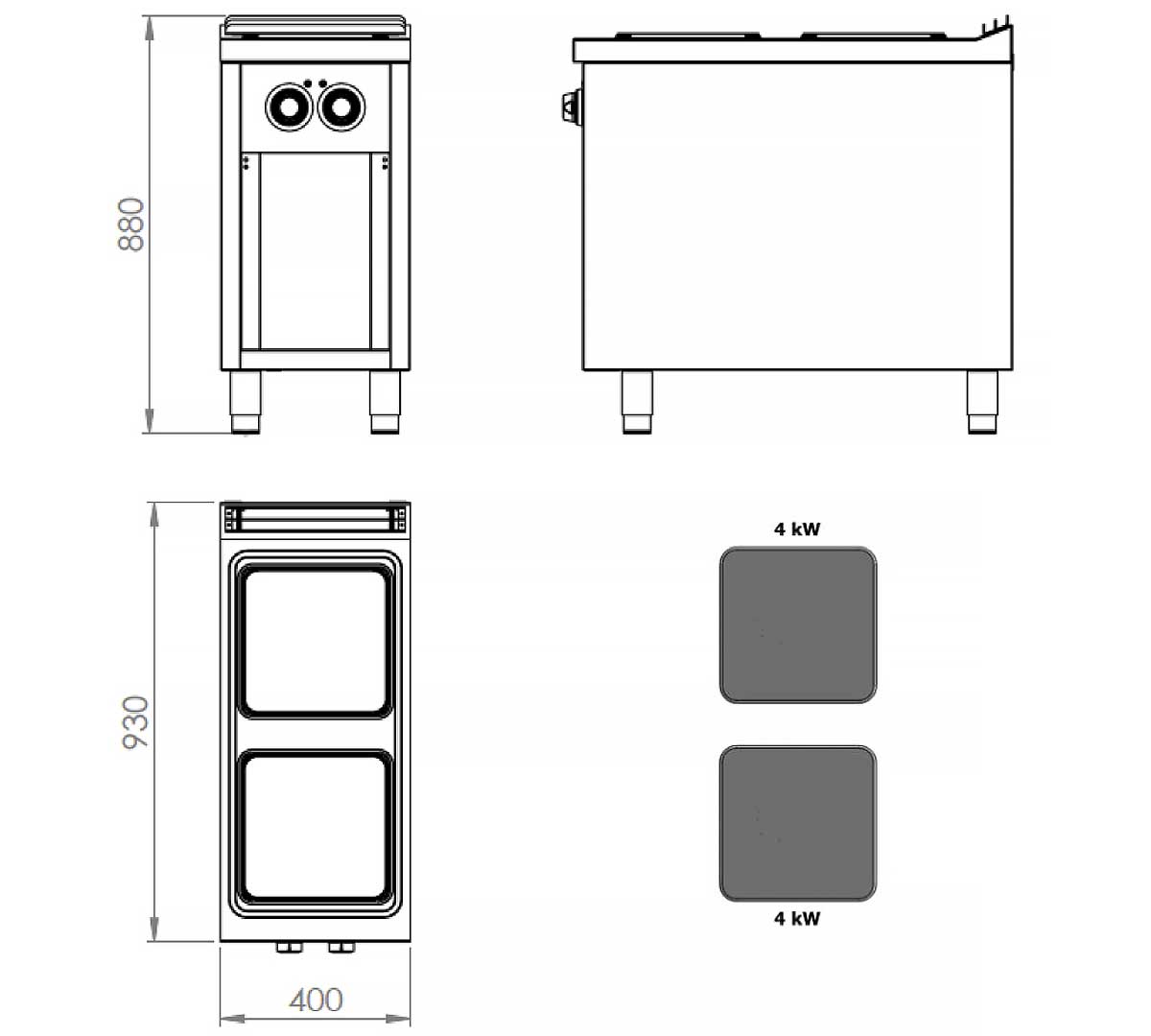 FAINCA HR - S900 COCINA CON ESTANTE CE2P900E