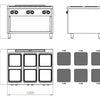 FAINCA HR - S900 COCINA CON ESTANTE CE6P900E