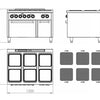 FAINCA HR - S900 COCINA CON HORNO CE6P900H