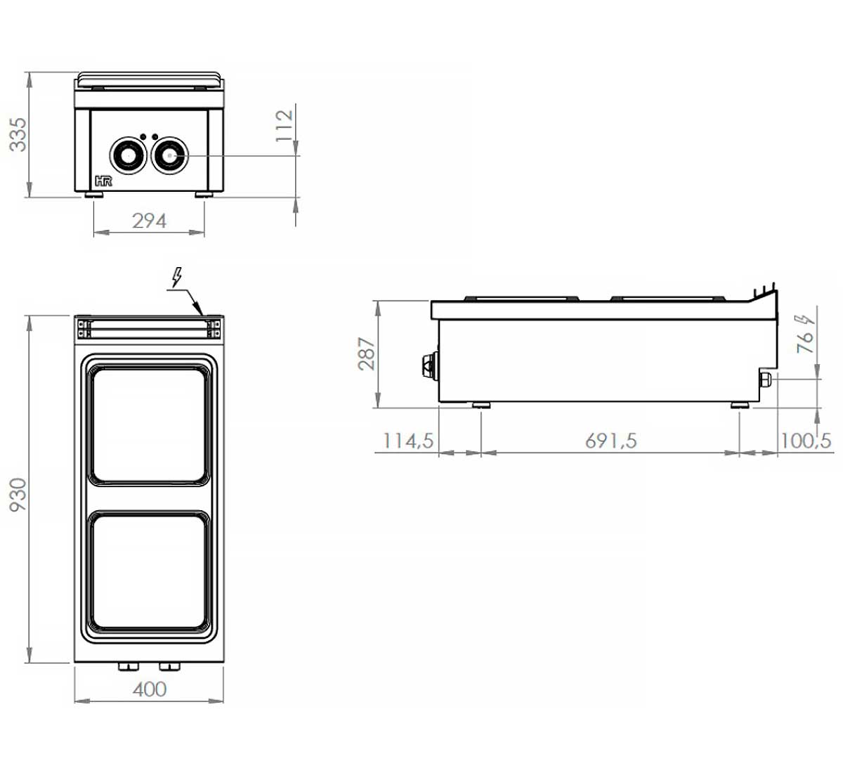 FAINCA HR - S900 COCINA SOBREMESA CE2P900S