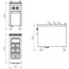 FAINCA HR - S900 CUECE PASTAS ELÉCTRICO CPE 1 CUBA