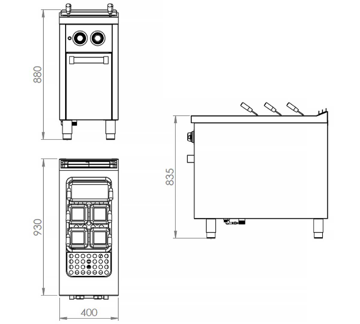 FAINCA HR - S900 CUECE PASTAS ELÉCTRICO CPE 1 CUBA