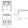 FAINCA HR - S900 FREIDORA ELÉCTRICA CON ESTANTE FD22L22L