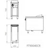 FAINCA HR - S900 FRY TOP CROMO CON ESTANTE FT9004ECR