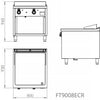 FAINCA HR - S900 FRY TOP CROMO CON ESTANTE FT9008SCR