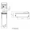 FAINCA HR - S900 FRY TOP ACERO SOBREMESA FT9004S