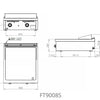 FAINCA HR - S900 FRY TOP ACERO SOBREMESA FT9008S