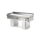 MAINHO - FRY-TOP SOBREMOSTRADOR A GAS CROMO DURO CENTRAL FCT-180/7 TY