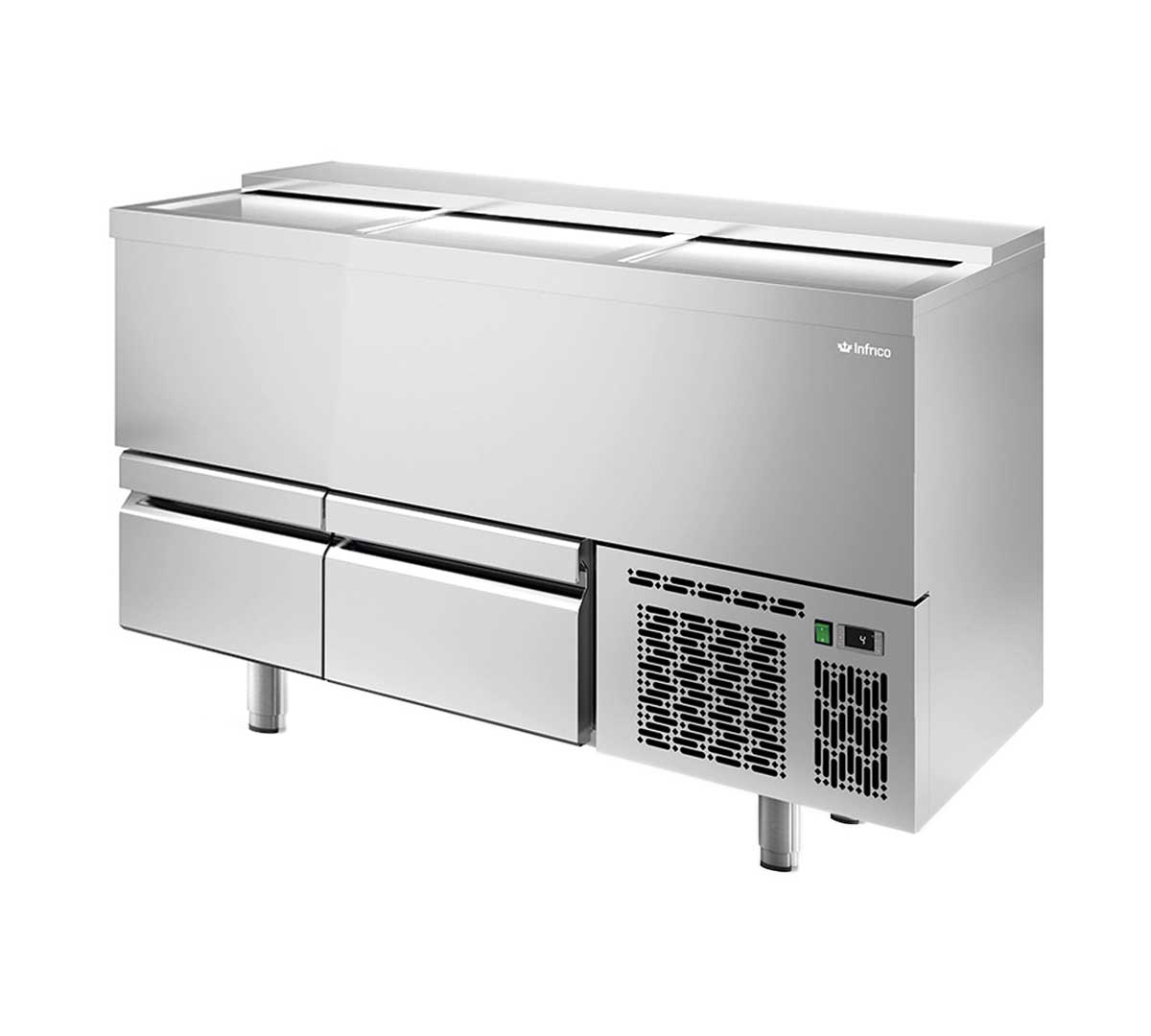 INFRICO - ENFRIADOR DE BOTELLAS CON CAJONES EBC 1500 II