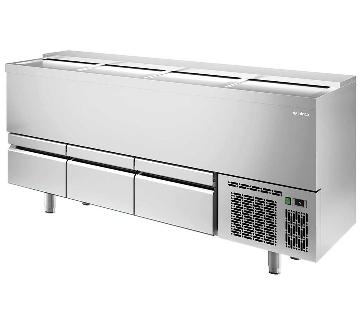 INFRICO - ENFRIADOR DE BOTELLAS CON CAJONES EBC 2000 II