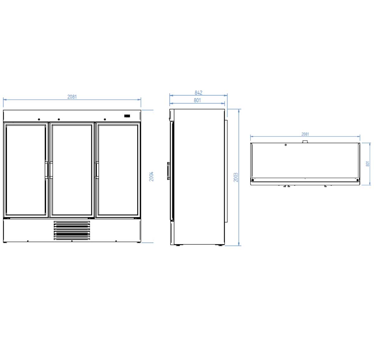 INFRICO - EXPOSITOR REFRIGERADO VERTICAL ERC 200 PH