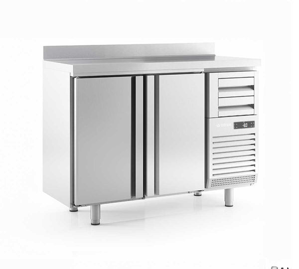 INFRICO - MESA REFRIGERADA FRENTE MOSTRADOR 2 PUERTAS FMPP 1500 II