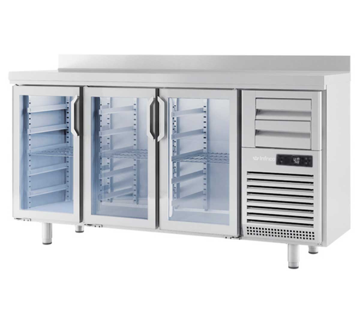INFRICO - MESA REFRIGERADA FRENTE MOSTRADOR 2 PUERTAS FMPP 1500 CR