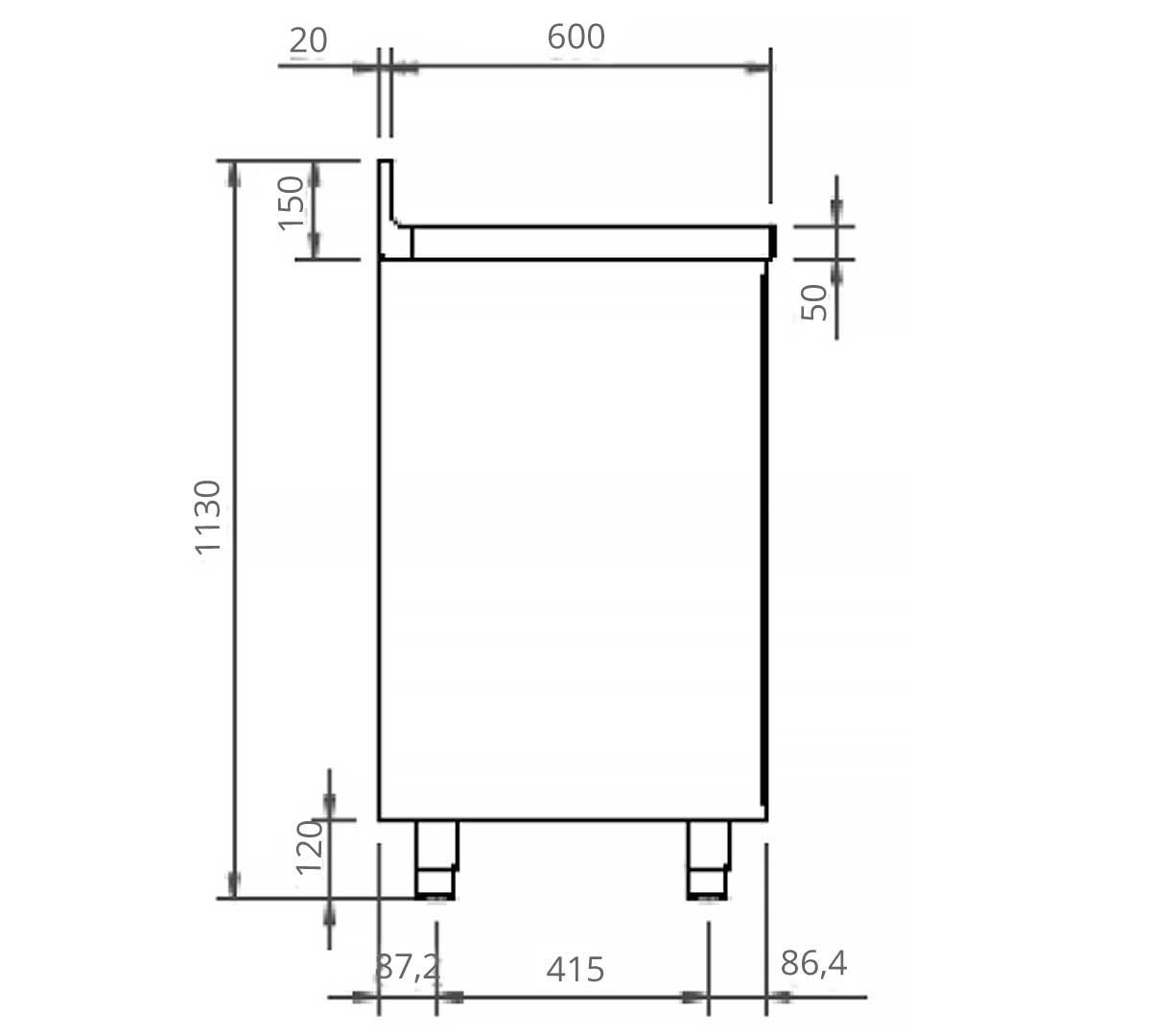 INFRICO - MESA CAFETERA IMC200