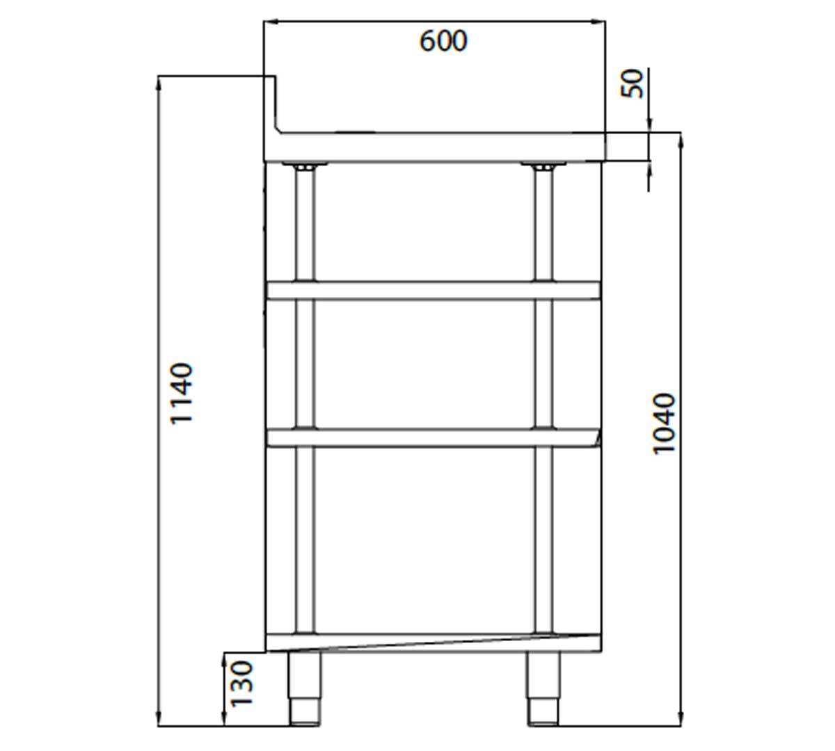 INFRICO - MUEBLE MESA CAFETERA MCAF