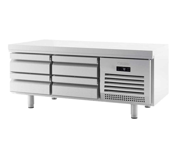 INFRICO - MESA DE CONGELACIÓN GASTRONORM GN 1/1 BAJA 4 CAJONES MSG 1400 BT