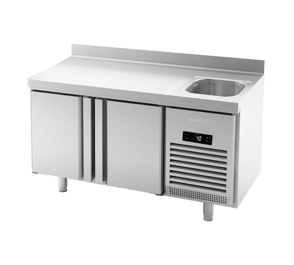 INFRICO - MESA REFRIGERADA 2 PUERTAS GASTRONORM GN 1/1 BMGN 1470 F