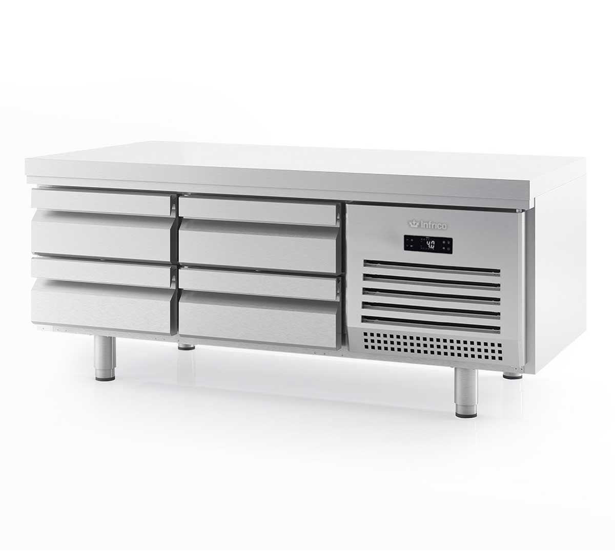 INFRICO - MESA REFRIGERADA GASTRONORM GN 1/1 BAJA MSG 1400