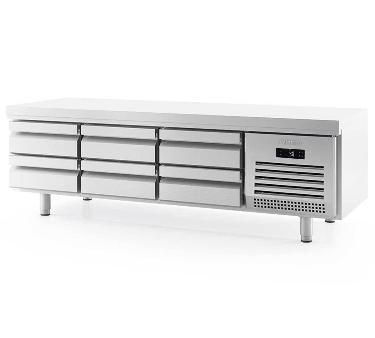 INFRICO - MESA REFRIGERADA GASTRONORM GN 1/1 BAJA MSG 2000