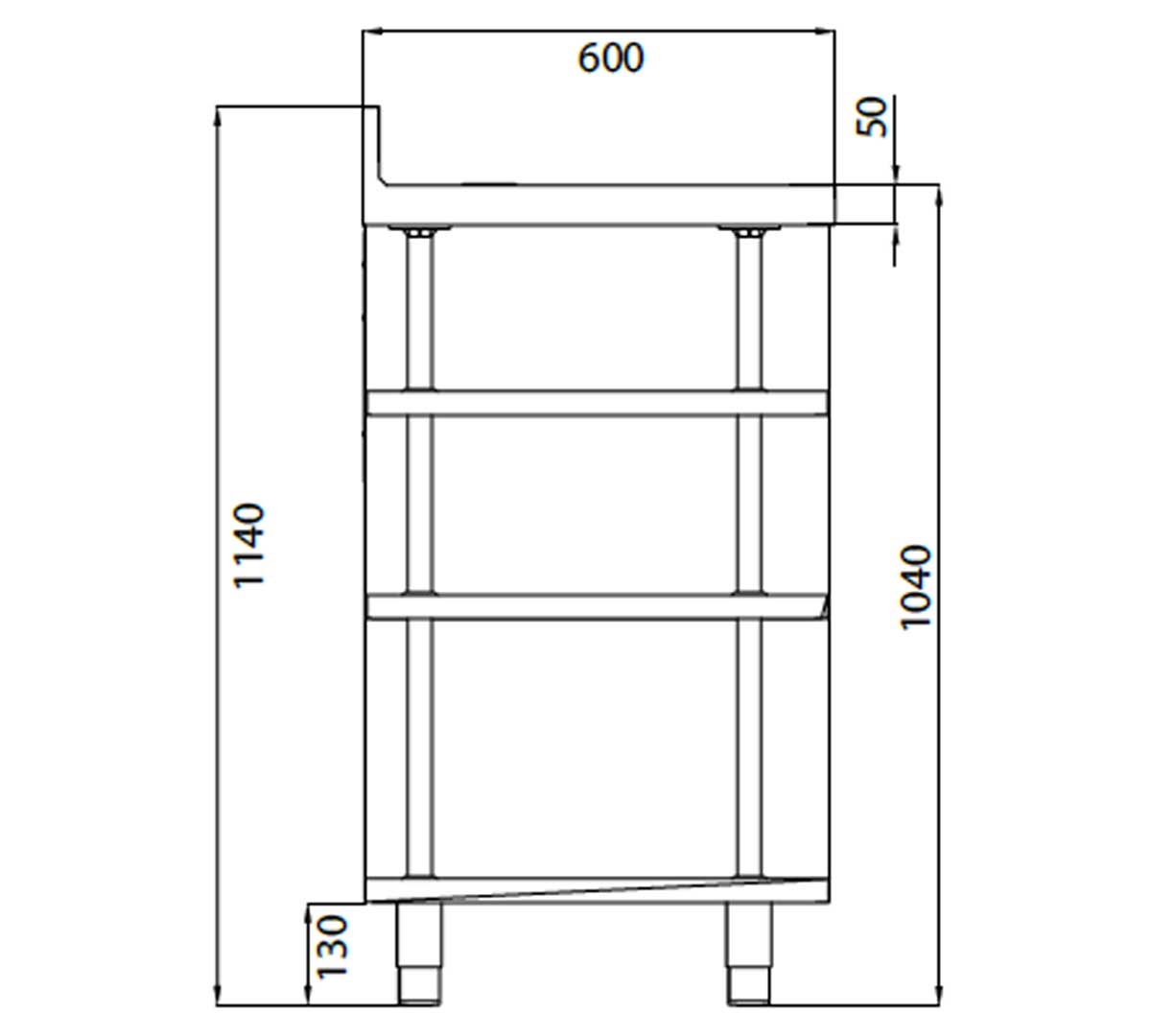 INFRICO - MUEBLE MESA CAFETERA MCAF CD/CI