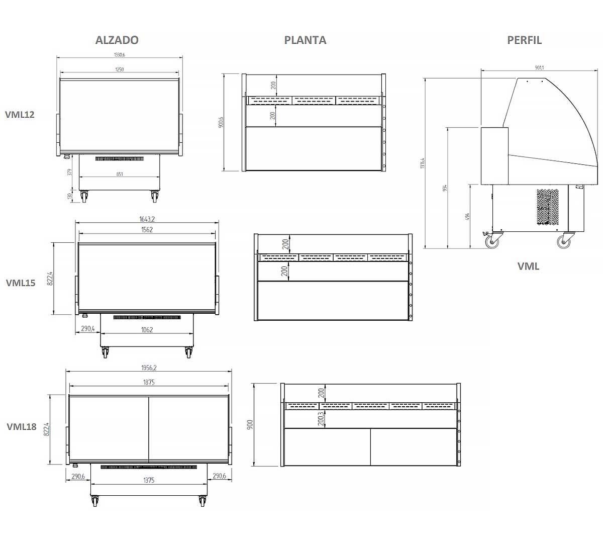 INFRICO - VITRINA CARRO PARA PESCADO MÁLAGA