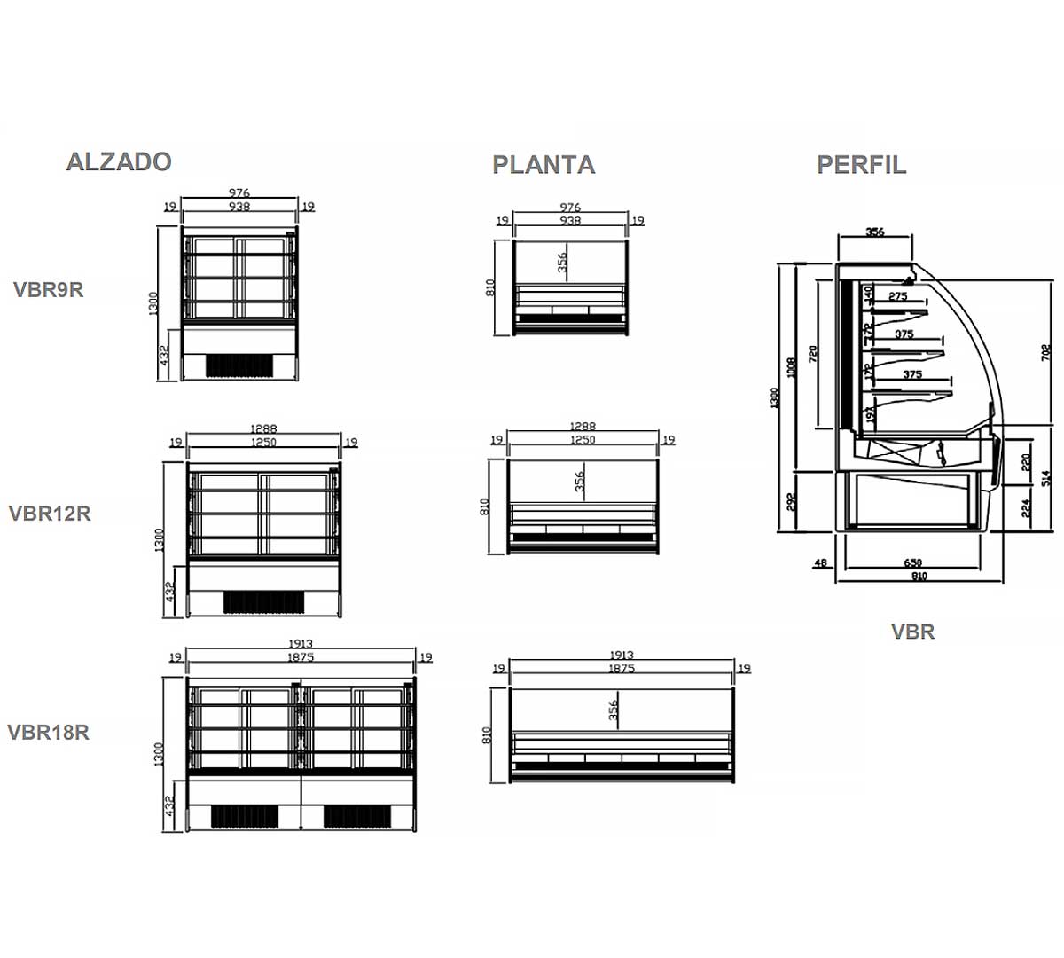INFRICO - VITRINA VBR AMBAR