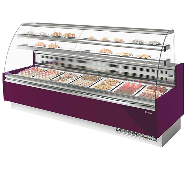 Infrico Vitrina VGL Glacé Curvo 256 cm